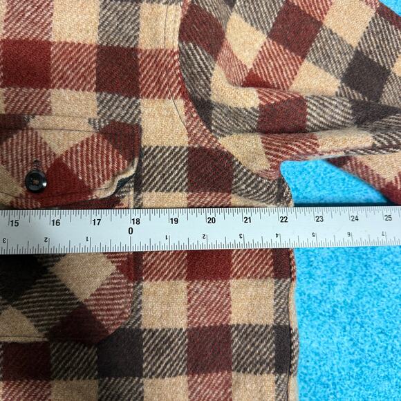 Vintage Gander Mountain Flannel Shirt Jacket Men’s L – Brown Tones - Picture 5 of 13